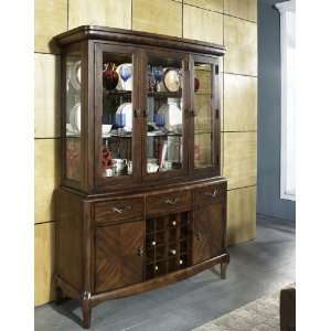 Buffet w/ Hutch by Somerton   Warm Brown w/ Dry Brushing & Highlights 