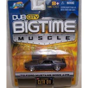 64 Scale Diecast Big Time Muscle 1970 Ford Mustang Boss 428 in Color 