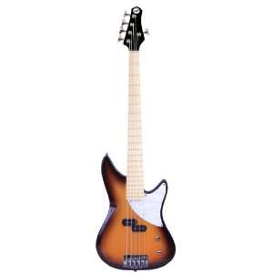   Maple Fretboard 5 String Bass, Tobacco Sunburst Musical Instruments
