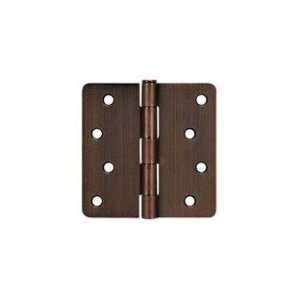  Oil Rubbed Bronze Door Hinge 4 Inch x 1/4 Radius Corners 