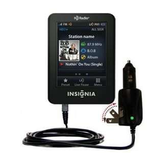  Car and Home 2 in 1 Combo Charger for the Insignia NS HD02 HD Radio 