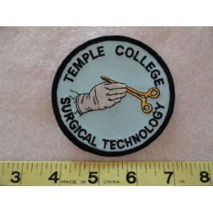  Temple College Surgical Technology Patch: Everything Else