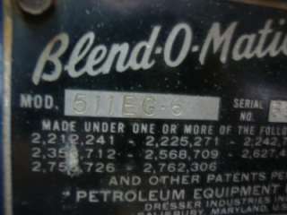   Wayne 511 Custom Blend O Matic Sunoco Gas Pump Man Cave Advertisement