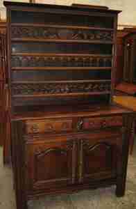   Vaisselier Buffet made in France of Solid Carved Chestnut circa 1850s