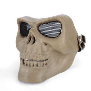 Protective Full Face Skull Skeleton Mask mesh goggles  