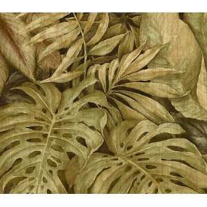    Jungle Large Tropical Leaf Toss Wallpaper