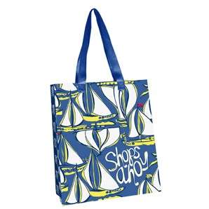 LILLY PULITZER MARKET BAG DOCKSIDER Shopping Book Tote NWT Reusable Go 