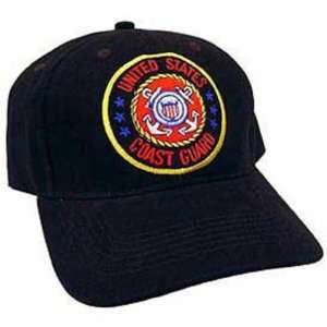  United States Coast Guard Logo Hat Black: Patio, Lawn 