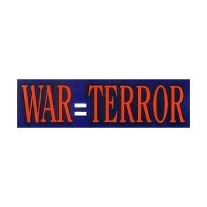  Infamous Network   War = Terror   Mini Stickers 1.5 in x 5 