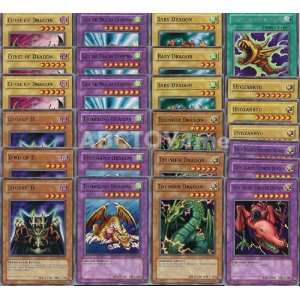   Super Dragon 25 Card Lot with Thunder Gaia Lord Flute Dragon: Toys