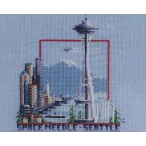 SEATTLE SPACE NEEDLE COUNTED CROSS STITCH CHART Arts 