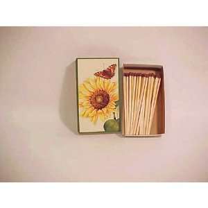  Sunflower matchstick box.