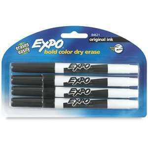  Expo Fine Tip Dry Erase Markers   Black, Fine Tip Dry 
