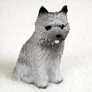  Cairn Terrier Miniature Dog Figurine   Gray: Home 