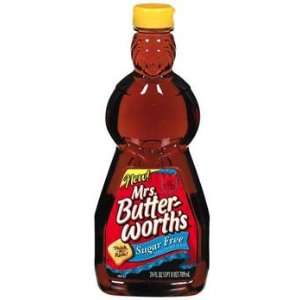 Mrs. Butterworths Sugar Free Pancake Syrup 24 oz (Pack of 12)