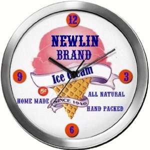 NEWLIN 14 Inch Ice Cream Metal Clock Quartz Movement 
