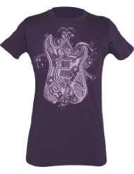 Fender® Ladies Paisley Guitar T Shirt, Eggplant, S