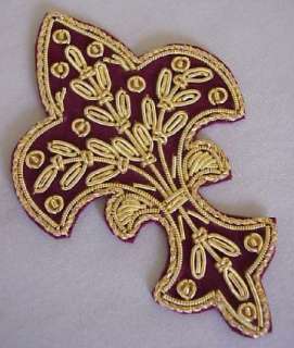   bullion. Each applique patch incorporates dozens of these bullion