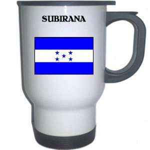  Honduras   SUBIRANA White Stainless Steel Mug 