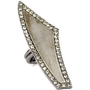  Paige Novick Gotham Gunmetal Ring Size 6 Jewelry