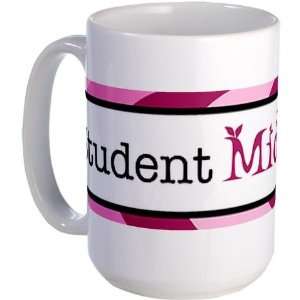  Plum Student Midwife Peace Large Mug by CafePress 