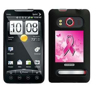  Pink Ribbon Butterflies on HTC Evo 4G Case  Players 
