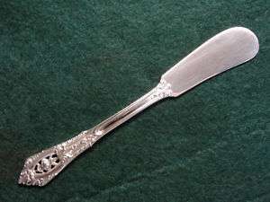 Sterling Wallace Butter Knife Rose Point Pattern, 1934  