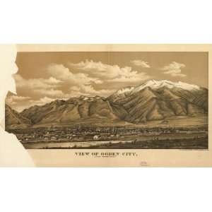  c1889 map of Ogden, Utah: Home & Kitchen