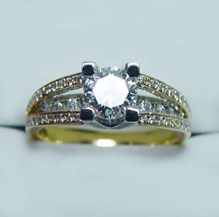 SIMON G 1.23ct Diamond 18K Gold Engagement Ring  