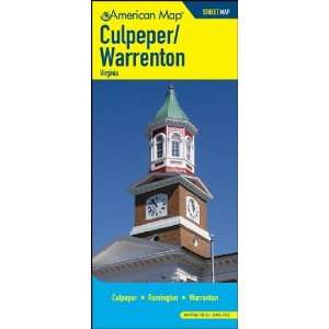   Map 615977 Culpeper And Warrenton Virginia Street Map