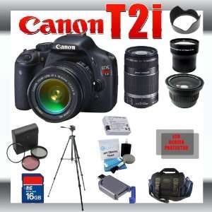 250mm Lens for Canon Digital SLR Cameras + Wide Angle Lens with Macro 