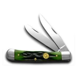  CANAL STREET Green Stag Trapper 1/50 SFO Pocket Knife 
