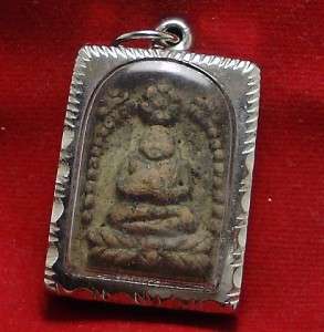   HAPPY BUDDHA REAL RARE ANTIQUE THAI AMULET PENDANT FOR INVESTOR TRADER