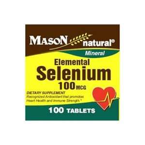  Mason natural elemental selenium 100 mcg tablets   100 ea 