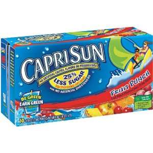 Capri Sun Juice Drink, Fruit Punch, 10 Count, 6 Ounce Pouches (Pack of 