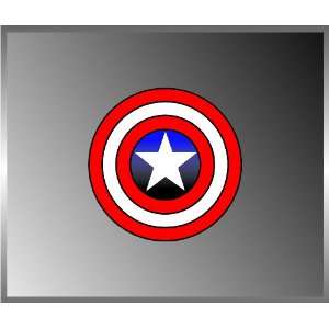  Captain America Shield Bumper Sticker Decal 4 X 4 