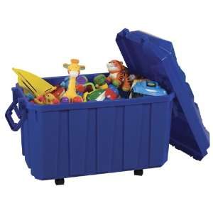   Early Childhood Resources Stackable Storage Trunk Blue