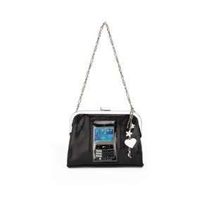  Nectar Clutch with Cell Phone Window in Faux Black Snake 