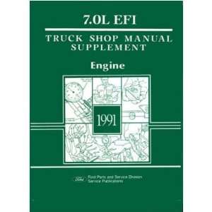    1991 FORD TRUCK 7.0 L GAS Engine Service Manual Automotive