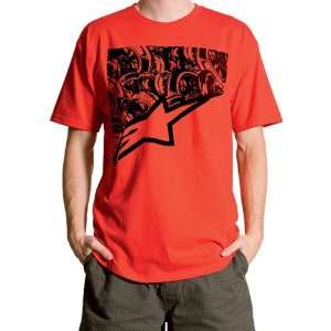  Alpinestars Pile Up T Shirt , Color: Red, Size: Sm, Size 