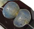 Trio of Translucent, Opalescent Baby Moon Beads  