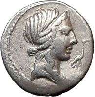 Caecilius Metellus Pius as Imperator,81BC.Denarius.Sullas General 