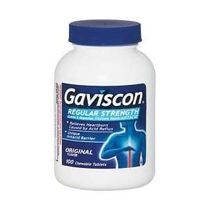  Gaviscon Regular Strength Chewable Antacid Tablets 