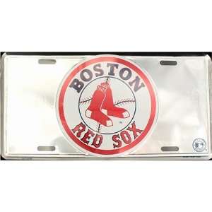  Boston Red Sox Premium Chrome License Plate: Automotive