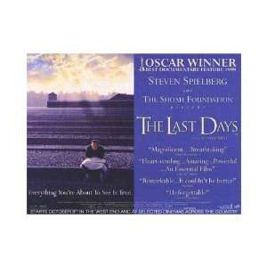 Last Days Original Movie Poster, 40 x 30 (1999): Home 