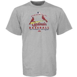  Majestic St Louis Cardinals Ash Property Of T shirt 