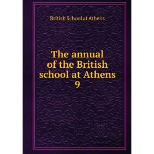   of the British school at Athens. 9: British School at Athens: Books