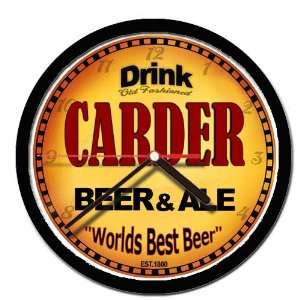  CARDER beer and ale cerveza wall clock: Everything Else