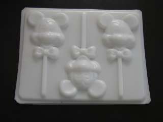 MICKEY MOUSE BOW TIE FACE Hard Candy Soap Mold  