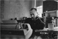 JOHN STEINBECK 5x8 PICTURE rare at typewriter PHOTO  